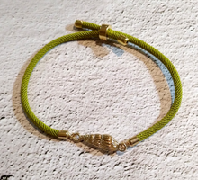 Dani Spiral Shell Corded Slider Bracelet