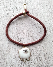 Dani White Pomeranian Corded Slider Bracelet