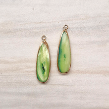 Colored Mother of Pearl Single Drop Earrings