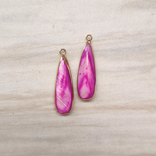 Colored Mother of Pearl Single Drop Earrings