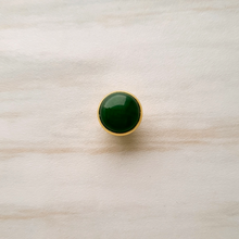 Green Jade Gemstone Pin