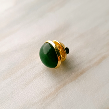 Green Jade Gemstone Pin
