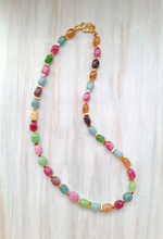 Greta with Multicolor Jade Beads Necklace
