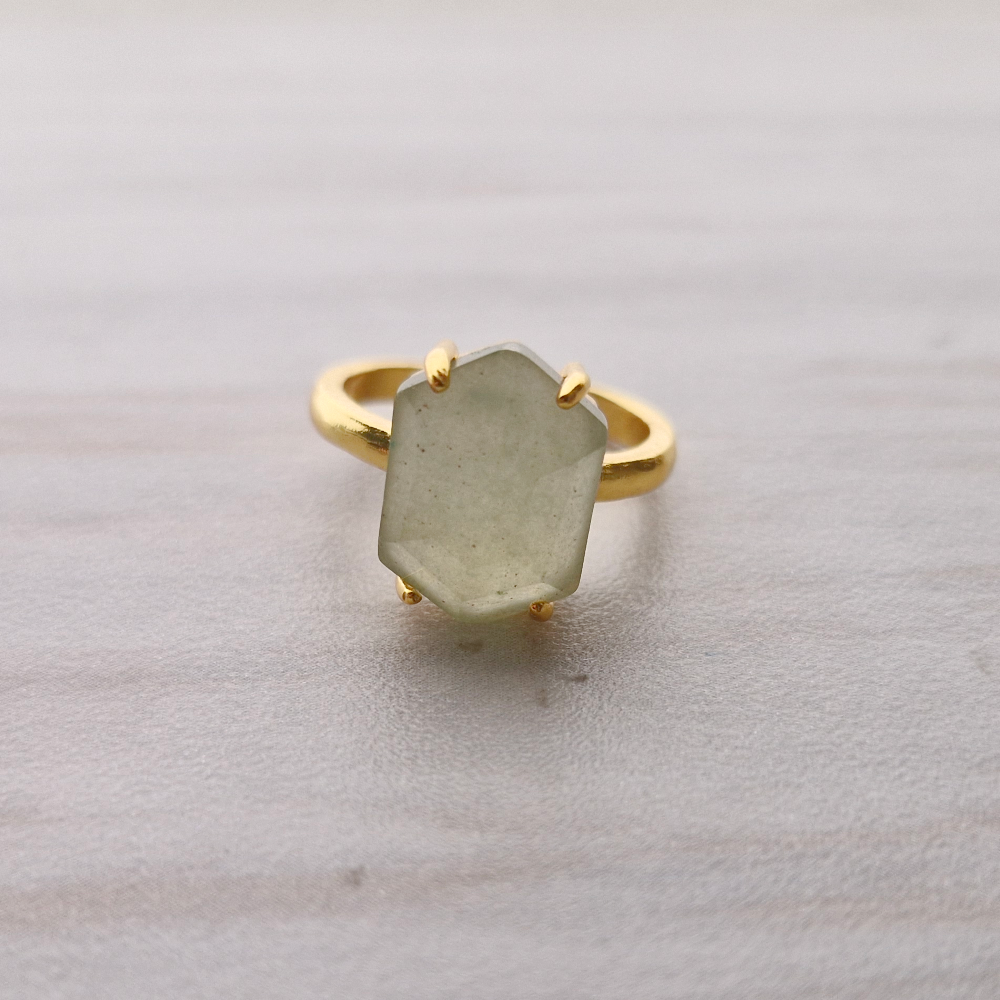 Hexagon Cut Cocktail Ring