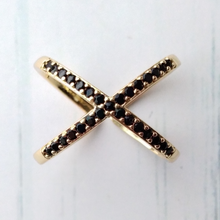 Jeweled X Ring