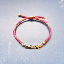 Kelly Bamboo Shoot Metallic Corded Slider Bracelet