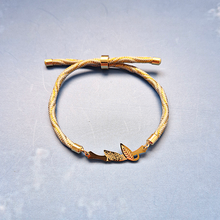 Kelly Bamboo Shoot Metallic Corded Slider Bracelet