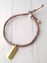 Kelly Fearless Metallic Corded Slider Bracelet