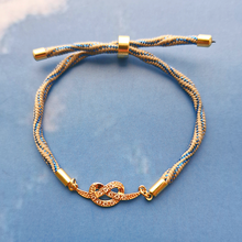 Kelly Love Knot 2 Metallic Corded Slider Bracelet