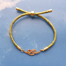 Kelly Love Knot 2 Metallic Corded Slider Bracelet