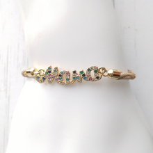 Kelly Mama Metallic Corded Slider Bracelet