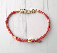 Kelly Mama Metallic Corded Slider Bracelet