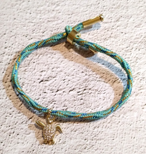 Kelly Jeweled Pawikan Metallic Corded Slider Bracelet