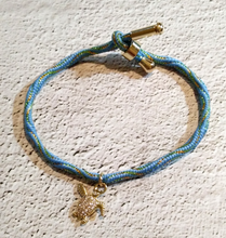 Kelly Jeweled Pawikan Metallic Corded Slider Bracelet