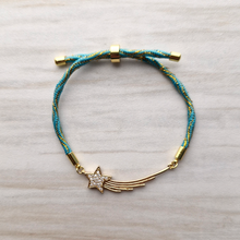 Kelly Wish on a Star Metallic Corded Slider Bracelet