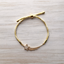 Kelly Wish on a Star Metallic Corded Slider Bracelet