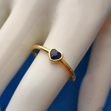 Solitaire Heart Ring