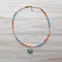 Maarte Kitty Gemstone Choker with Pendant Necklace