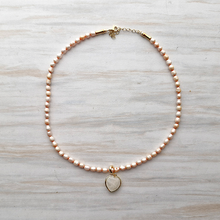 Maarte Kitty Gemstone Choker with Pendant Necklace