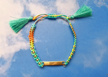 Macrame Name Plate Bracelet