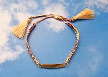 Macrame Name Plate Bracelet