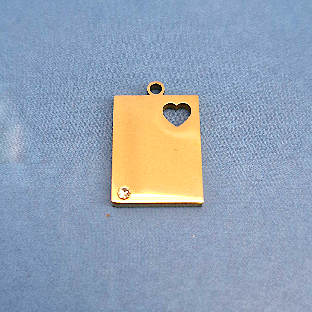 Heart Note Charm Pendant