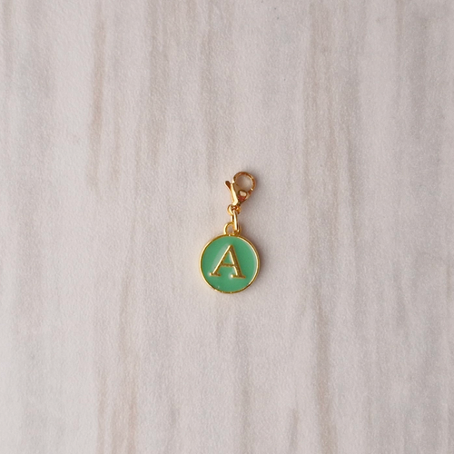 Mint Letter Charm