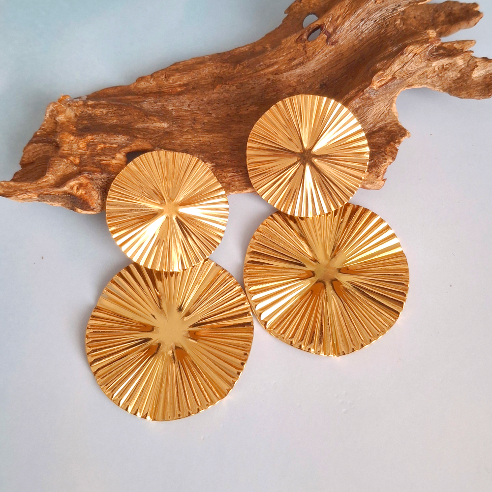 Ripple Stud Earrings – Gold | As Seen at Miss Universe Philippines