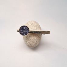 Round Stingray Leather Tie Clip