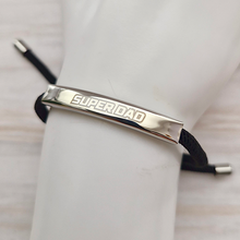 SuperDad Noir Dani Corded Slider Bracelet