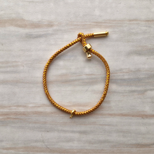 Olivia Gold Metallic Cord Slider Bracelet