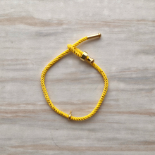 Olivia Gold Metallic Cord Slider Bracelet