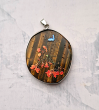 Animal Art on Tiger's Eye Bag Charm/Pendant