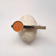 Round Stingray Leather Tie Clip