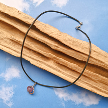 Orbit Gemstone Necklace Silver Tone