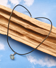 Orbit Gemstone Necklace Silver Tone