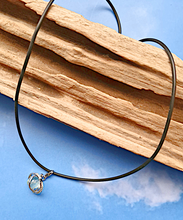 Orbit Gemstone Necklace Silver Tone