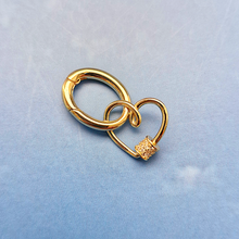 Oval and Heart Bag Charm Connector