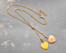 Paperclip Style Slider Necklace