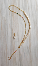 Pearl and Paperclip Chain Necklace