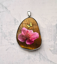 Animal Art on Tiger's Eye Bag Charm/Pendant