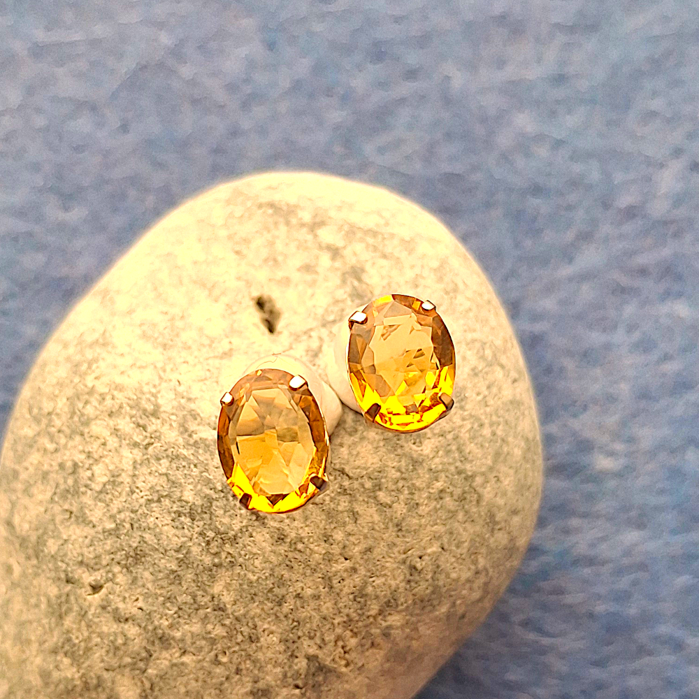 Platinum Gemstone Earrings