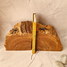 Reclaimed Wood with Spider Accent Bookends