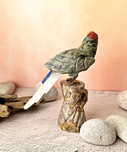 Gemstone Parrot Figurine