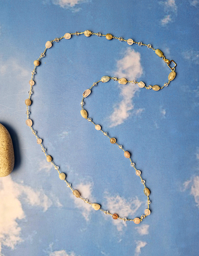 Semi-precious Gem Bead Necklace Chain