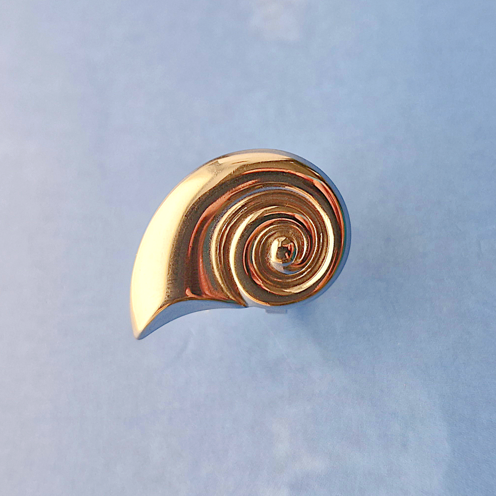 Silver Nautilus Shell Ring