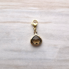 Small Multicolor Pear Shape Glass Charm