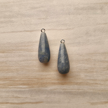 Sodalite Cabochon Briolette Drop Dangles