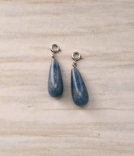 Teardrop Gemstone Briolette Cabochon Silver Detachable Dangles