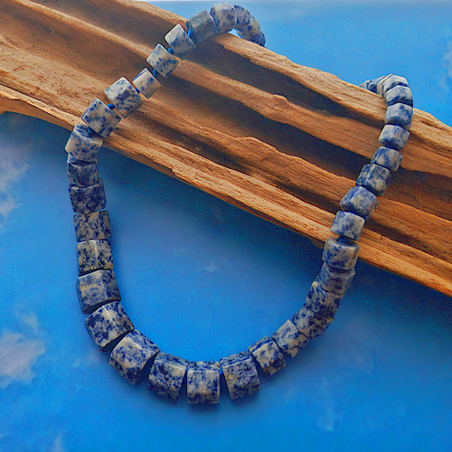 Sodalite Column Beads Necklace